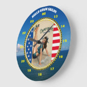 HELLO GUAM SAILOR GROßE WANDUHR (Winkel)