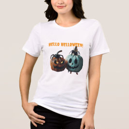HELLO HALLOWEEN T-Shirt Tri-Blend Shirt