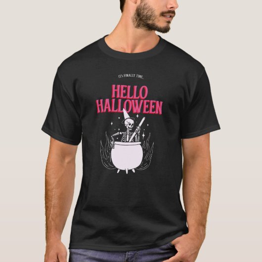 Hello Halloween Witch Brew T-Shirt (Vorderseite)