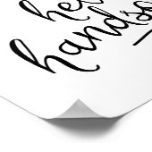 Hello Handsome Custom Print Poster (Ecke)