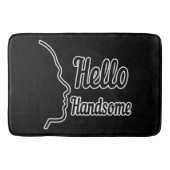 Hello Handsome Face Profil Badematte (Vorderseite)
