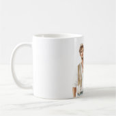 Hello Handsome Man White Shirt Cream Vest Kaffeetasse (Links)