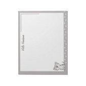 Hello Handsome Notepad with Kitty Pay prints Notizblock (Rotiert)