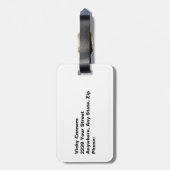 Hello Handsome Profile Face Zeichne Typografie Gepäckanhänger (Rückseite vertikal)