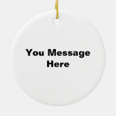 Hello Handsome Profile Face Zeichne Typografie Keramik Ornament (Hinten)