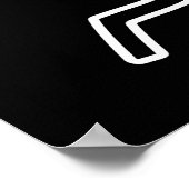 Hello Handsome Profile Face Zeichne Typografie Poster (Ecke)