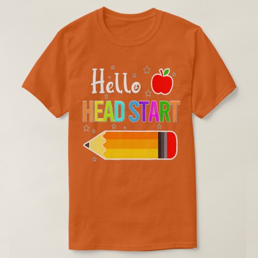 Hello Head Start Squad Back To School Pencil Kids T-Shirt (Design vorne)