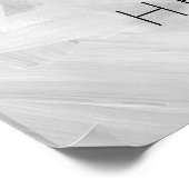 Hello Hola Bonjour Modern Typography Black Gray Poster (Ecke)