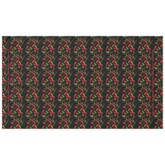 Hello HOTTIE Spicy RED Pepper Tischdecke (Vorderseite (Horizontal))