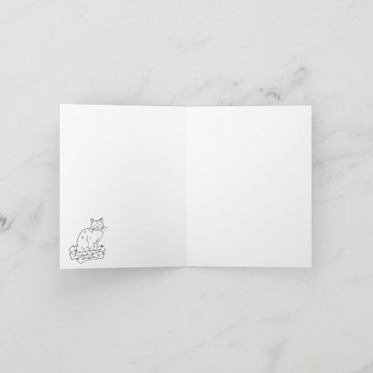 Hello House Blank Dankeskarte (Innenseite)