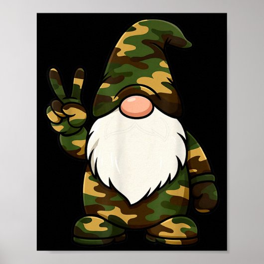 Hello Hunting Season Christmas Camouflage Camo Gno Poster (Vorne)