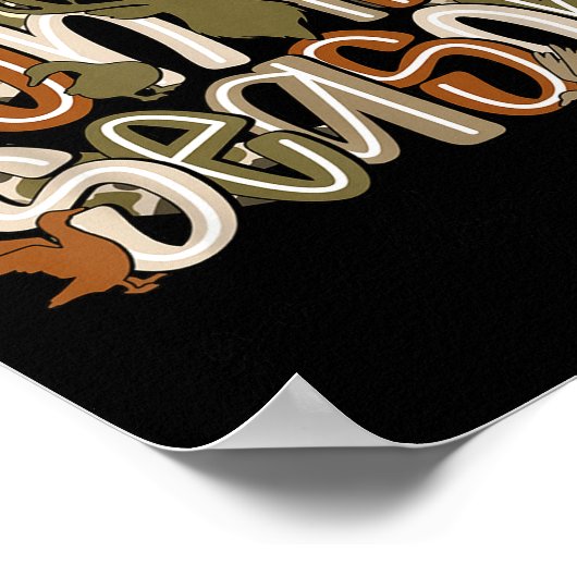 Hello Hunting Season Goodbye Husband Funny Deer Poster (Ecke)