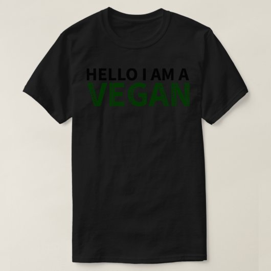 hello i am vegan T-Shirt (Design vorne)