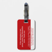 HELLO I haben Demenzidentifizierung Gepäckanhänger (Rückseite vertikal)