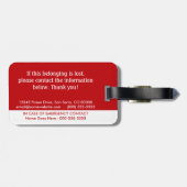 HELLO I haben Demenzidentifizierung Gepäckanhänger (Rückseite horizontal)