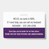 hello i have NARCOLEPSY disability id Ausweis (Rückseite)