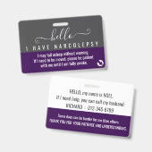 hello i have NARCOLEPSY disability id Ausweis (Vorder- & Rückseite)