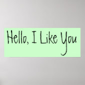 hello i like you poster (Vorne)