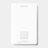 HELLO ID Identification Travel Business Abzeichen  Ausweis (Rückseite)