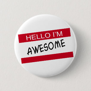 Hello Im Phantastisch Button