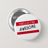 Hello Im Phantastisch Button (Vorne & Hinten)