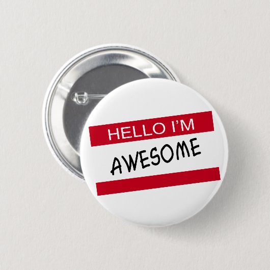 Hello Im Phantastisch Button (Vorne & Hinten)