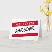 Hello Im Phantastisch Karte (Gelbe Blume)