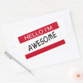 Hello Im Phantastisch Rechteckiger Aufkleber (Umschlag)