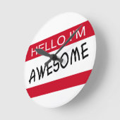 Hello Im Phantastisch Runde Wanduhr (Winkel)