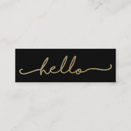 Hello Imitats Fox Business Card Mini Visitenkarte