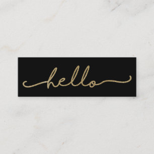 Hello Imitats Fox Business Card Mini Visitenkarte