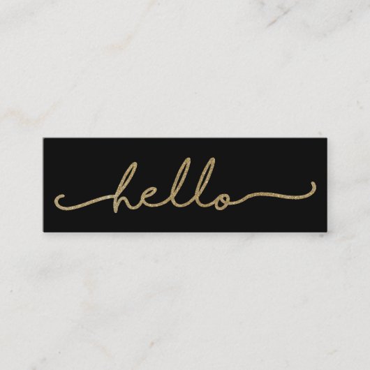 Hello Imitats Fox Business Card Mini Visitenkarte (Vorderseite)