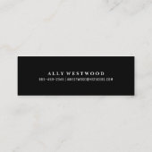 Hello Imitats Fox Business Card Mini Visitenkarte (Rückseite)