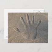 Hello in the Sand Postkarte (Vorne/Hinten)