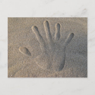 Hello in the Sand Postkarte