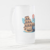 Hello Italy Mattiert Glass Beer Tasse (Vorderseite Links)