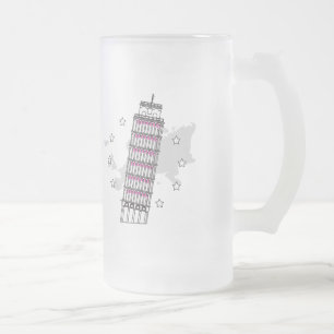 Hello Italy Mattiert Glass Beer Tasse