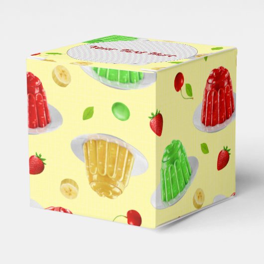 Hello Jello on Yellow - Box Geschenkschachtel (Vorderseite)