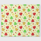 Hello Jello Wrapping Paper - auf Gelb Geschenkpapier (Flach)