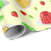 Hello Jello Wrapping Paper - auf Gelb Geschenkpapier (Rolleneckpunkt)