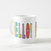 Hello! Kaffeetasse (Vorderseite Links)