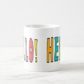 Hello! Kaffeetasse (Mittel)