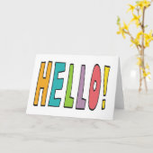 Hello! Karte (Gelbe Blume)