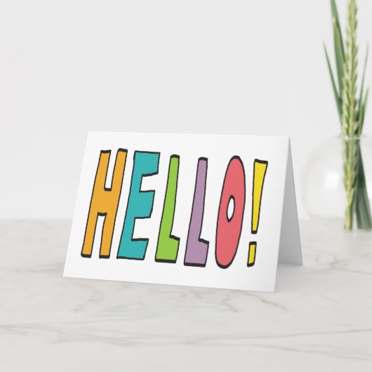Hello! Karte (Vorderseite)