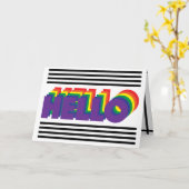 HELLO KARTE (Gelbe Blume)