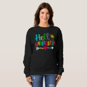 Hello Kindergarten Back To School Teachers Student Sweatshirt (Vorne ganz)