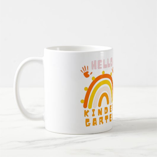 HELLO KINDERGARTEN - COOLER RAINBOW KAFFEETASSE (Links)