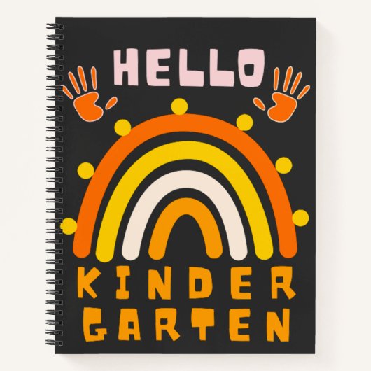 HELLO KINDERGARTEN - COOLER RAINBOW NOTIZBLOCK (Vorderseite)