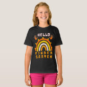 HELLO KINDERGARTEN - COOLER RAINBOW T-Shirt (Vorne ganz)