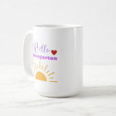 Hello Kindergarten - Fun Teacher Coffee Tasse (Vorderseite Links)